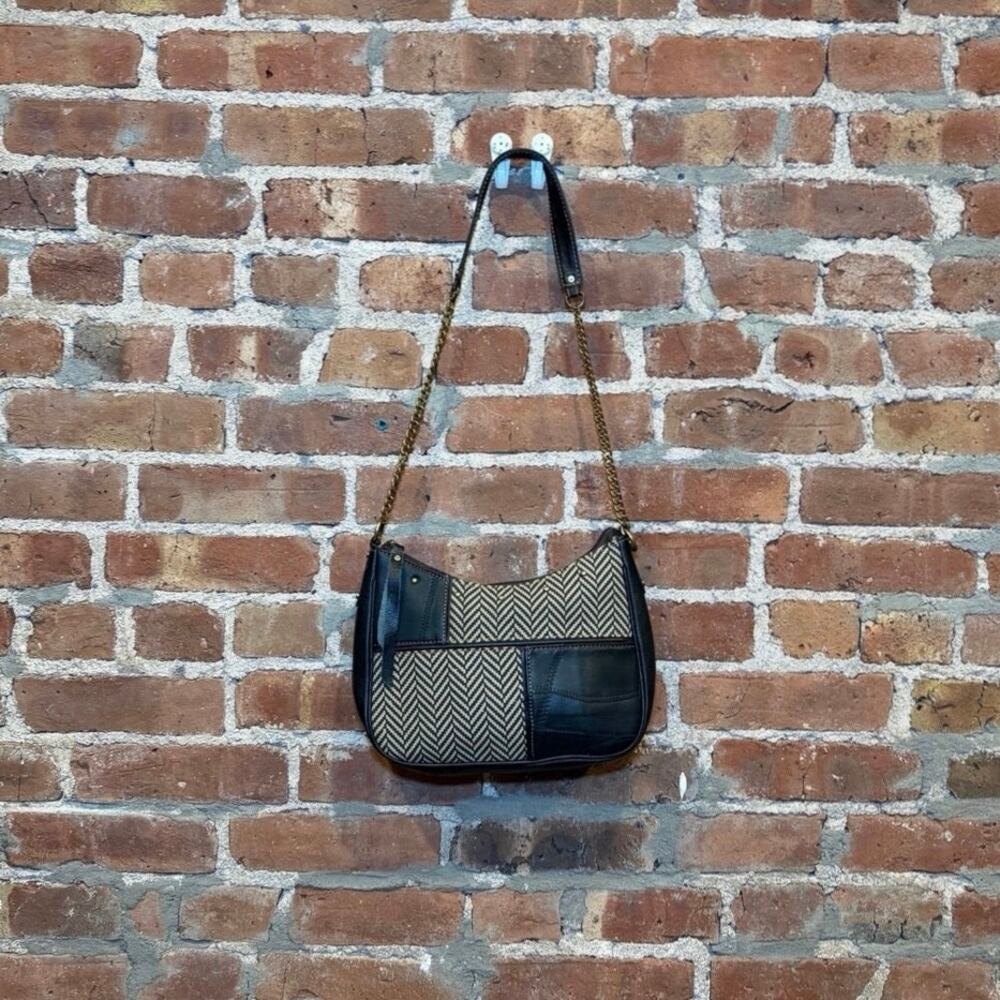Vaan & Co. Leather Patchwork Crossbody Bag, NWOT